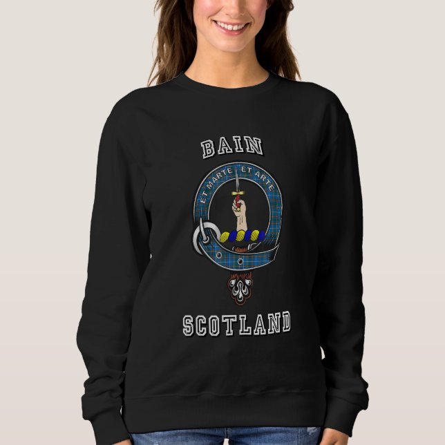 Sudadera Bain Tartan Clan Badge Athletic Style (Anverso)