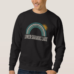 Sudadera Baja Saranac Lake New York Vintage al aire libre