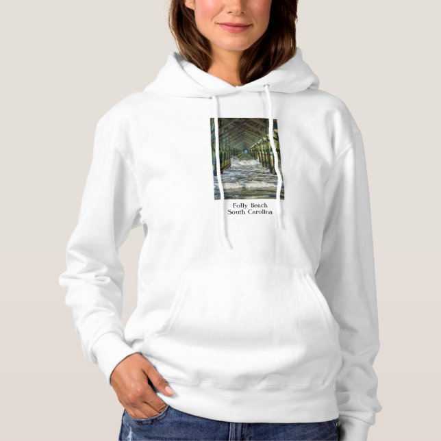 Sudadera Bajo el muelle de Folly Beach (Anverso)