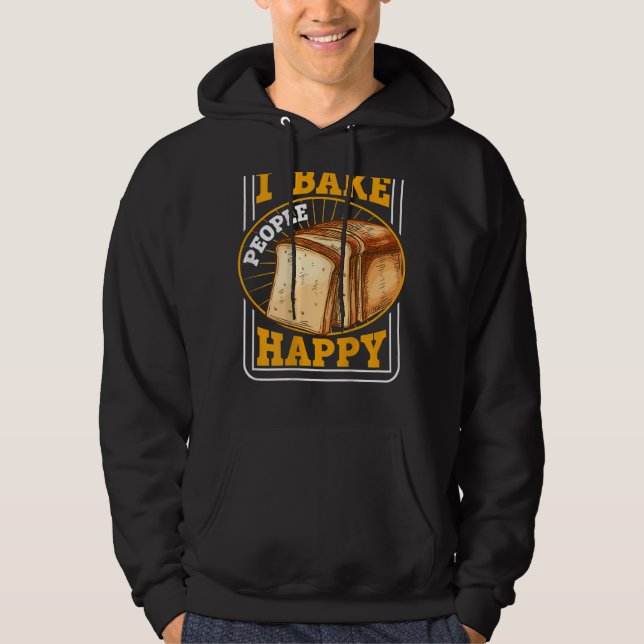 Sudadera Bake People Happy Backprint Bread (Anverso)