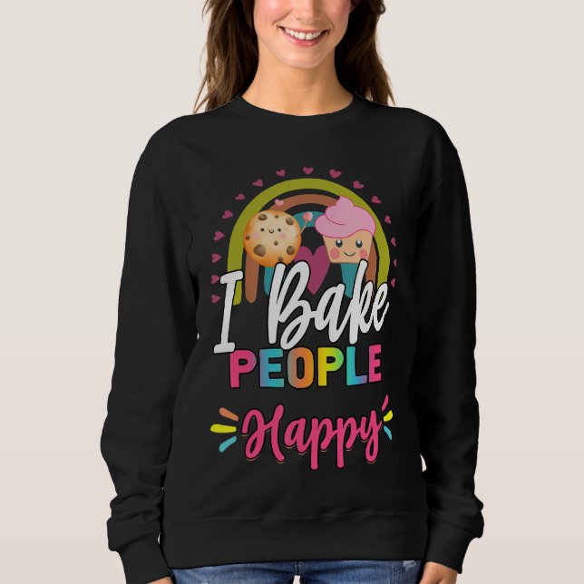 Sudadera Bake People Happy Baker (Anverso)