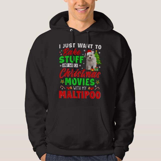 Sudadera Bake Stuff Y Ver Películas De Navidades Con Mi Mal (Anverso)