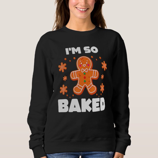 Sudadera Baked Gingerbread Man Costume Christmas Cookie (Anverso)