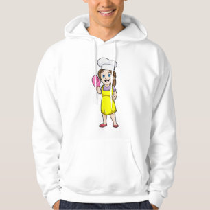 Sudadera Baker con guantes de huevo y delantal de cocina
