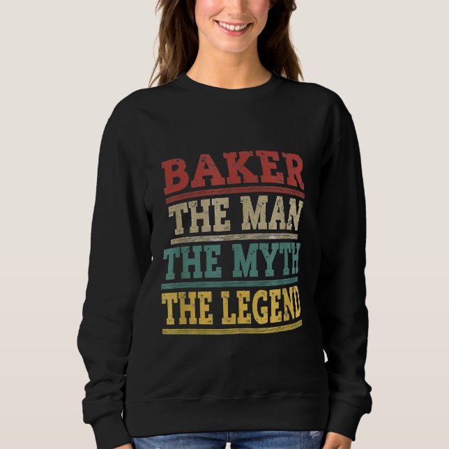 Sudadera Baker El Hombre El Mito La Legend Chef (Anverso)