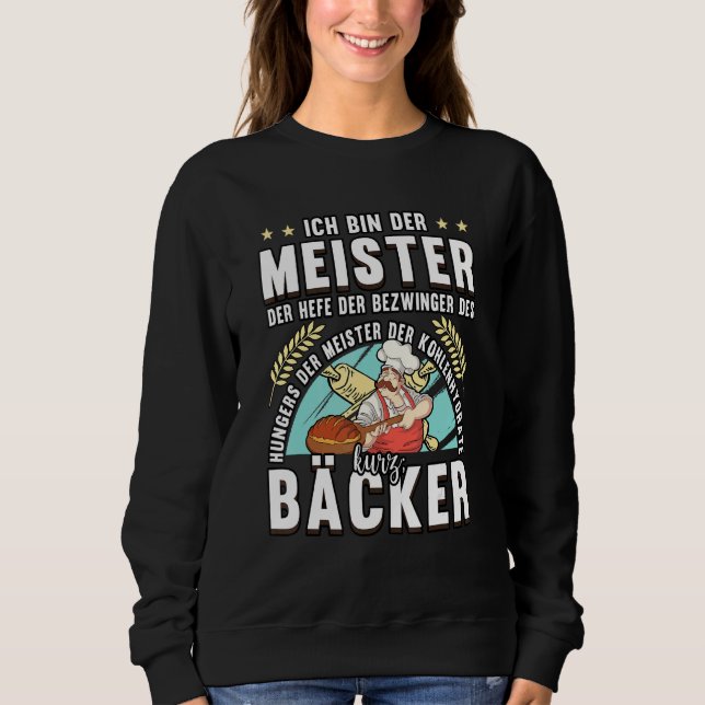 Sudadera Baker, Ich Bin Der Meister Der Yeast, Confeccionad (Anverso)