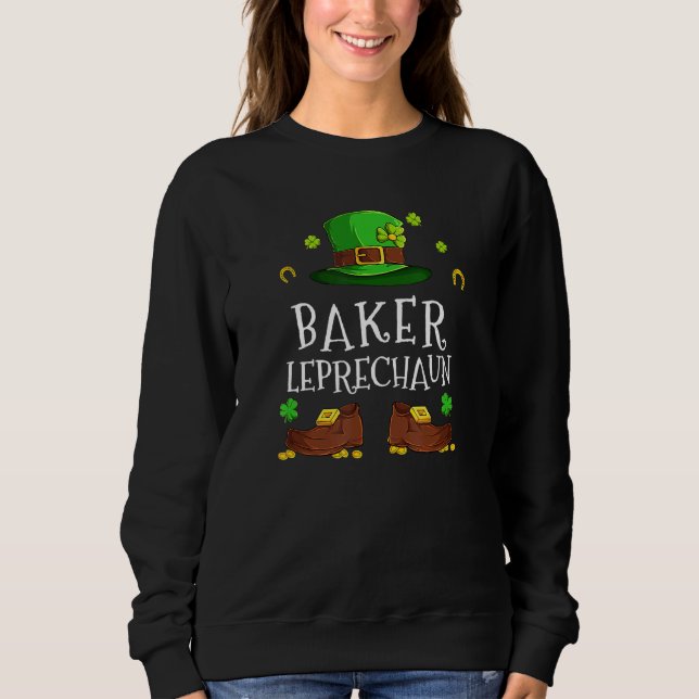 Sudadera Baker Leprechaun Grupo Familiar de Coincidencia St (Anverso)