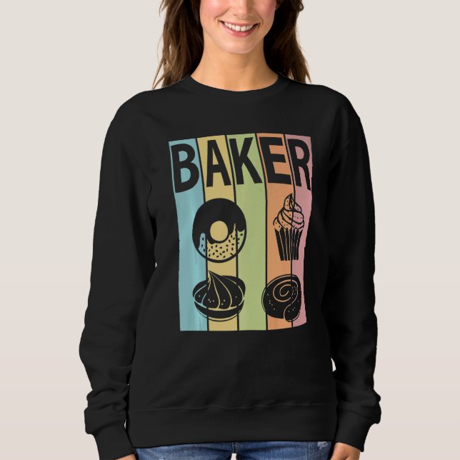 SUDADERA BAKER PASTEL COLORS DESSERTS PASTRY CHEF BAKING  T (Anverso)