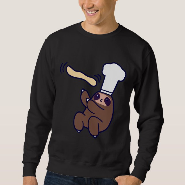 Sudadera Baker Sloth Pizza Dough 13 (Anverso)