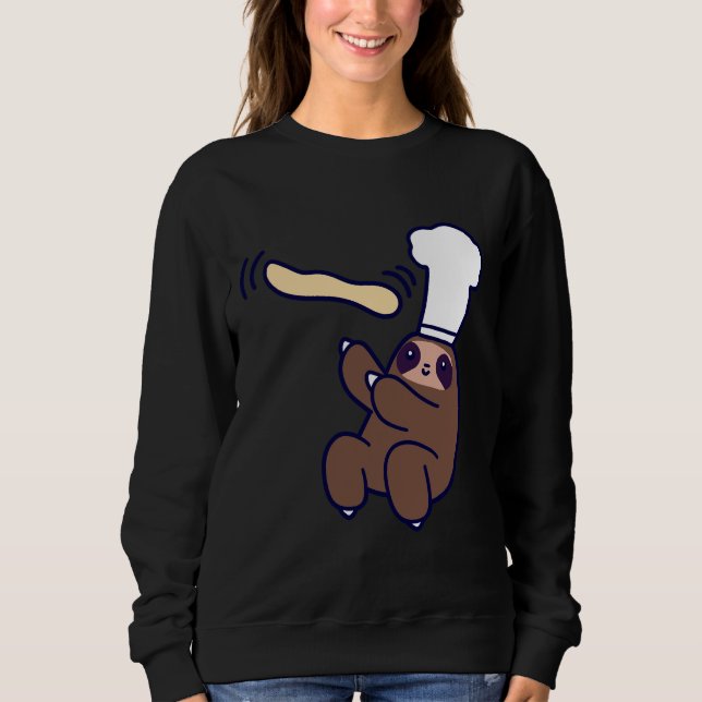 Sudadera Baker Sloth Pizza Dough 13 (Anverso)