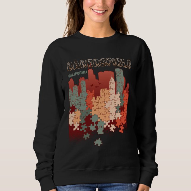 Sudadera Bakersfield In California Travel Souvenir (Anverso)