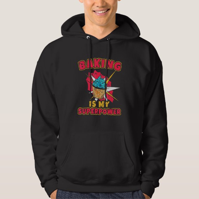 Sudadera Baking Es Mi Superpoder Chef Flour Froting Baking (Anverso)