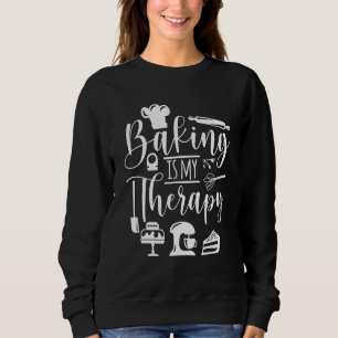 Sudadera Baking Es Mi Terapia Para Hacer Baker Y Muffin F