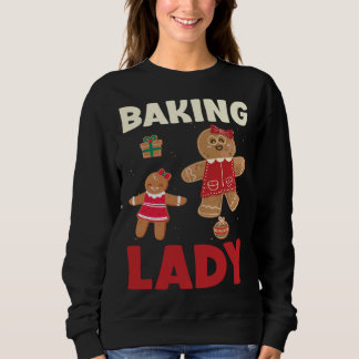Sudadera Baking Lady Christmas Gingerbread Cookies