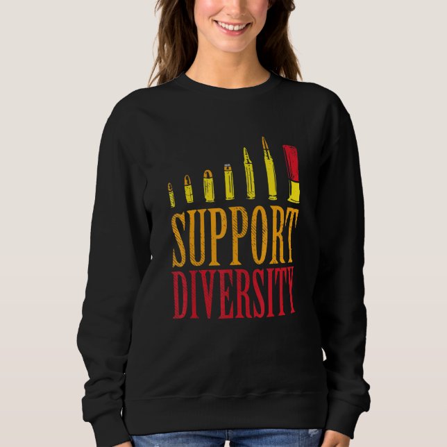 Sudadera Bala de diversidad de apoyo - arma de juego (Anverso)