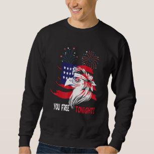 Sudadera Bald Eagle 4 De Julio Patriótico Mullet Bandera De