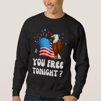 Sudadera Bald Eagle American Flag You Free Tonight Happy 4t