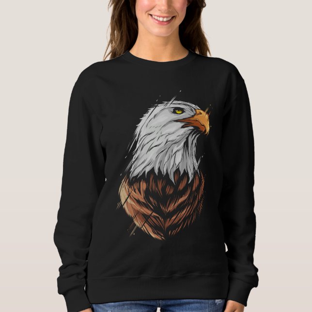 Sudadera Bald eagle head of an american bald eagle (Anverso)