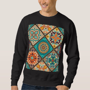 Sudadera Baldosas de mosaico colorido: motivos islámicos.