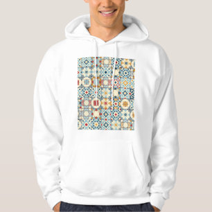 Sudadera Baldosas marroquíes, coloridas y sin costuras.