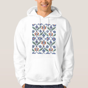 Sudadera Baldosas Turcas Medievales: Ornamento Floral.