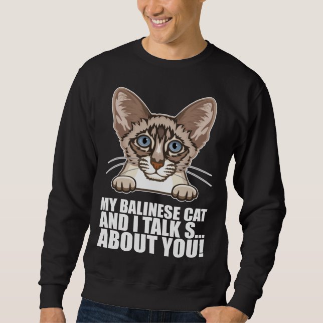 Sudadera Balinese Dad  Balinese Mom  Balinese cats (Anverso)