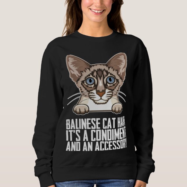 Sudadera Balinese Dad  Balinese mother  Balinese cats  1 (Anverso)