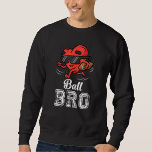 Sudadera Ball Bro Heart Fútbol Americano Hermano Valentin