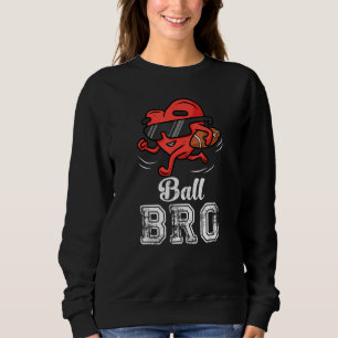 Sudadera Ball Bro Heart Fútbol Americano Hermano Valentin