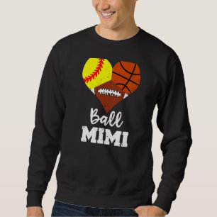 Sudadera Ball Mimi Heart Softball Baloncesto Fútbol Mimi