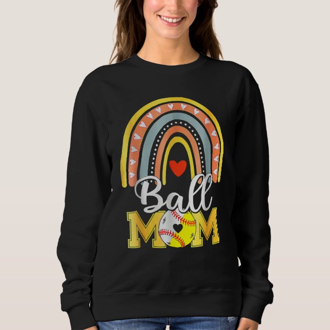 Sudadera Ball Mom Rainbow Mom Mother Mother s Day 2023 (Anverso)