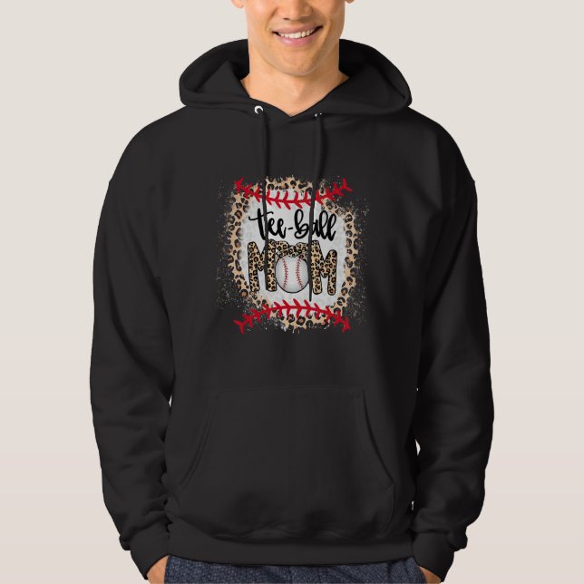 Sudadera Ball Mom's Day Mother Teeball Mom Leopard 1 (Anverso)
