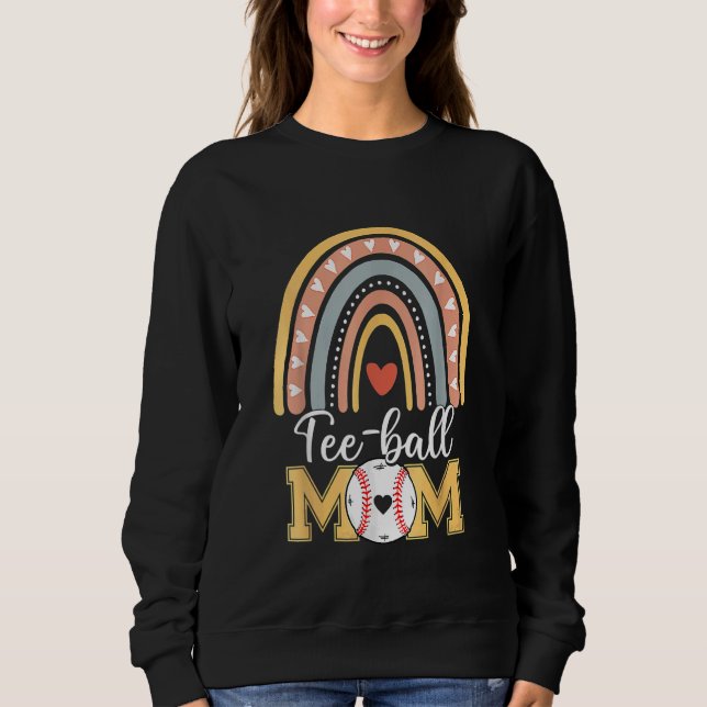 Sudadera Ball Mom's Day Mother Teeball Mom Leopard 1 (Anverso)