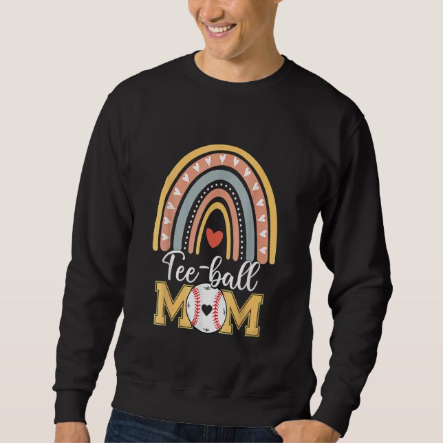 Sudadera Ball Mom's Day Mother Teeball Mom Leopard 1 (Anverso)