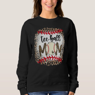 Sudadera Ball Mom's Day Tee Teeball Mom Leopard Funn