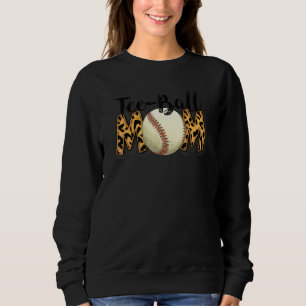 Sudadera Ball Mom's Day Tee Teeball Mom Leopard Funn
