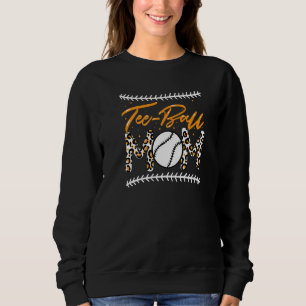 Sudadera Ball Mom's Day Teeball Mom Leopard