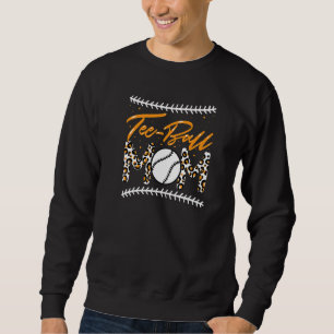 Sudadera Ball Mom's Day Teeball Mom Leopard