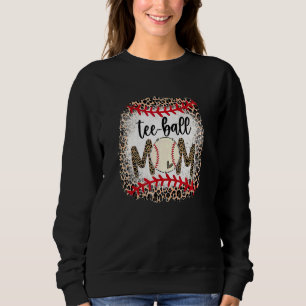 Sudadera Ball Mom's Day Teeball Mom Leopard 10