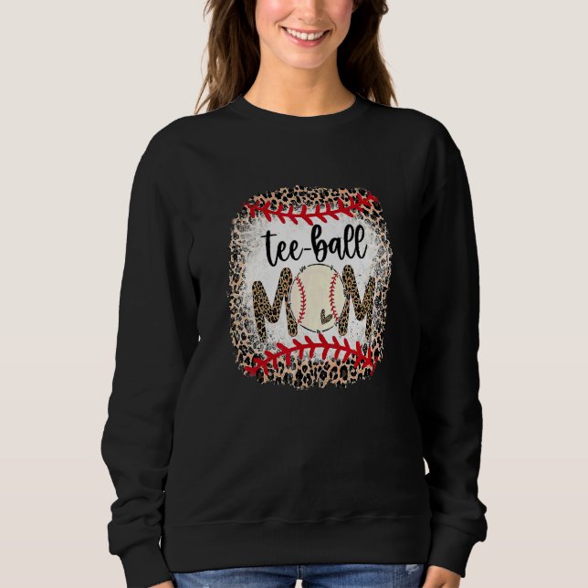 Sudadera Ball Mom's Day Teeball Mom Leopard 10 (Anverso)