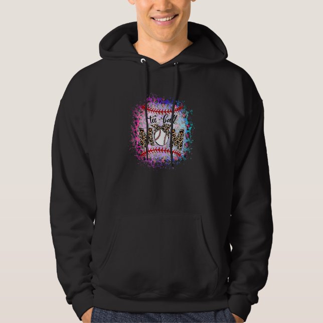 Sudadera Ball Mom's Day Teeball Mom Leopard 11 (Anverso)