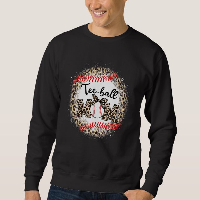 Sudadera Ball Mom's Day Teeball Mom Leopard 26 (Anverso)