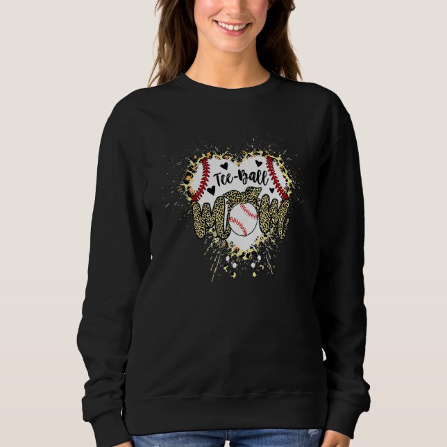 Sudadera Ball Mom's Day Teeball Mom Leopard 35 (Anverso)