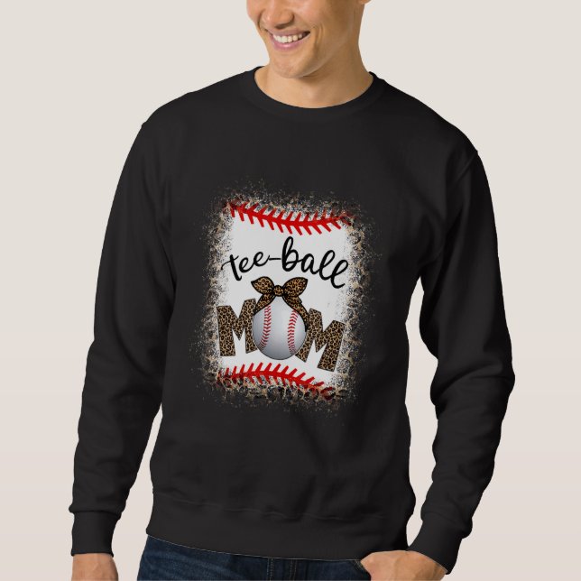 Sudadera Ball Mom's Day Teeball Mom Leopard 4 (Anverso)