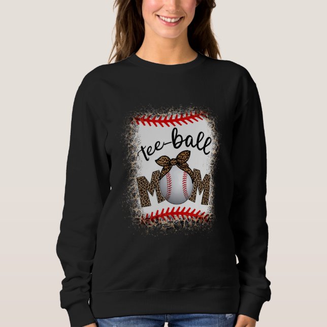 Sudadera Ball Mom's Day Teeball Mom Leopard 4 (Anverso)