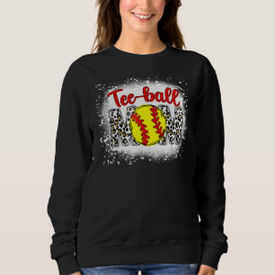Sudadera Ball Mother's Day Teeball Mom Leopard Sports