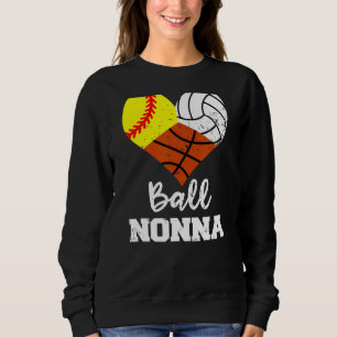 Sudadera Ball Nonna Heart Softball Volleyball Basketball N