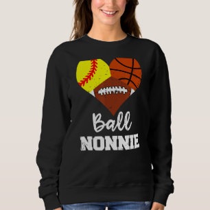 Sudadera Ball Nonnie Heart Softball Basketball No
