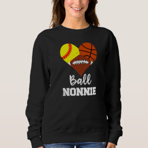 Sudadera Ball Nonnie Heart Softball Basketball No