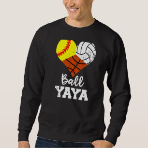 Sudadera Ball Yaya Heart Softball Voleibol Baloncesto Ya